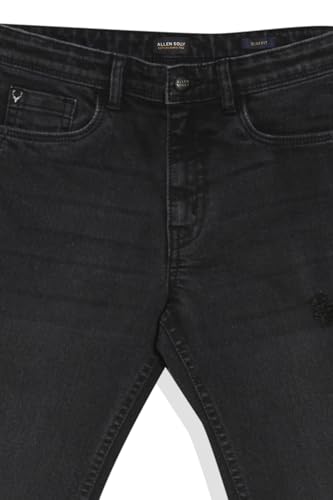Allen Solly Boy's Slim Jeans (ABDNESLFN15517_Black