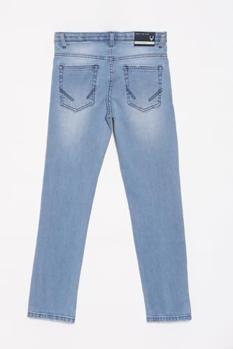 Allen Solly Boy's Slim Jeans (ABDNESLFY29246_Light Blue