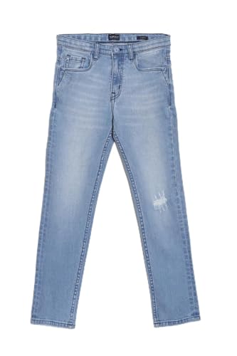 Allen Solly Boy's Slim Jeans (ABDNESLFY29246_Light Blue