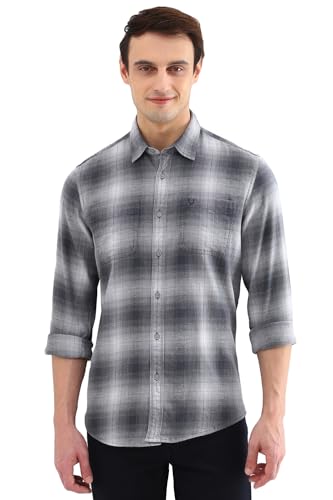 Allen Solly Men's Regular Fit Shirt (ALSFACUFP87920_Grey