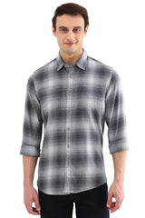 Allen Solly Men's Regular Fit Shirt (ALSFACUFP87920_Grey