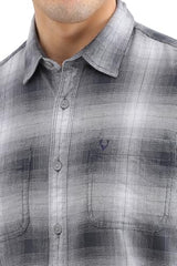 Allen Solly Men's Regular Fit Shirt (ALSFACUFP87920_Grey
