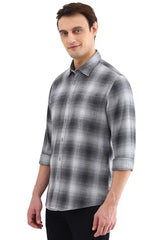 Allen Solly Men's Regular Fit Shirt (ALSFACUFP87920_Grey
