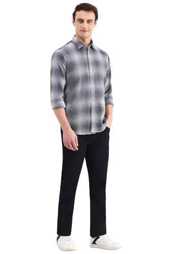 Allen Solly Men's Regular Fit Shirt (ALSFACUFP87920_Grey