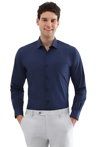 Allen Solly Men's Slim Fit Shirt (ASSFQSPP706698_Navy