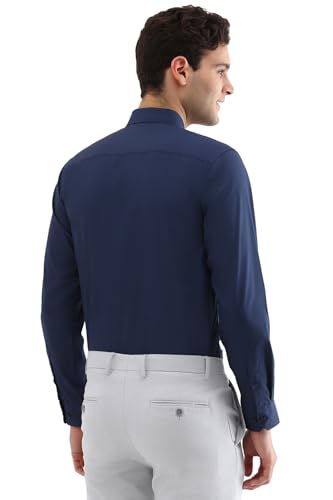 Allen Solly Men's Slim Fit Shirt (ASSFQSPP706698_Navy