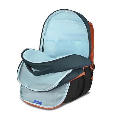 Skybags Klan 37L Adventure Dark Green Casual Backpack for Boys & Girls with 3 Compartments & Adjustable Shoulder Strap | Quick Access Front Pocket | Pencil Pouch | Perfect for School & Travel - Unisex