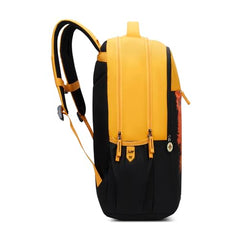 Skybags Klan 37L Adventure Yellow Casual Backpack for Boys & Girls with 3 Compartments & Adjustable Shoulder Strap | Quick Access Front Pocket | Pencil Pouch | Perfect for School & Travel - Unisex
