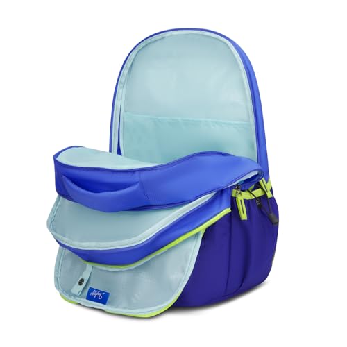 Skybags Klan 37L Astronaut Blue Casual Backpack for Boys & Girls with 3 Compartments & Adjustable Shoulder Strap | Quick Access Front Pocket | Pencil Pouch | Perfect for School & Travel - Unisex