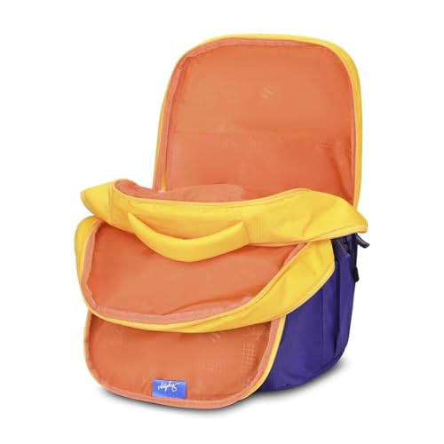Skybags Klan Plus 37L Champs Blue Casual Backpack for Boys & Girls with 3 Compartments & Adjustable Shoulder Strap | Quick Access Front Pocket | Pencil Pouch | Perfect for School & Travel - Unisex