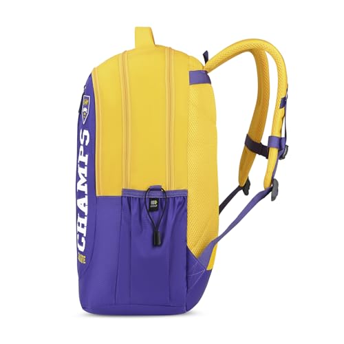 Skybags Klan Plus 37L Champs Blue Casual Backpack for Boys & Girls with 3 Compartments & Adjustable Shoulder Strap | Quick Access Front Pocket | Pencil Pouch | Perfect for School & Travel - Unisex