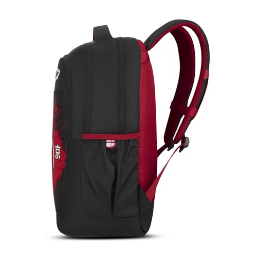 Skybags Kenshi 34L Dragon Warrior Black Casual Backpack for Boys & Girls with 3 Compartments & Adjustable Shoulder Strap | Quick Access Front Pocket | Rain Cover | Perfect for School & Travel - Unisex