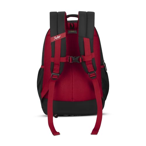 Skybags Kenshi 34L Dragon Warrior Black Casual Backpack for Boys & Girls with 3 Compartments & Adjustable Shoulder Strap | Quick Access Front Pocket | Rain Cover | Perfect for School & Travel - Unisex