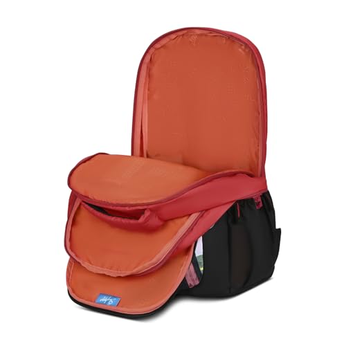 Skybags Manga 27L Anime Red Casual Backpack for Boys & Girls with 3 Compartments & Adjustable Shoulder Strap | Quick Access Front Pocket | Air-Mesh Back Panel | Perfect for School & Travel - Unisex