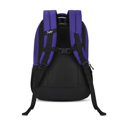 Skybags Manga 27L Anime Purple Casual Backpack for Boys & Girls with 3 Compartments & Adjustable Shoulder Strap | Quick Access Front Pocket | Air-Mesh Back Panel | Perfect for School & Travel - Unisex