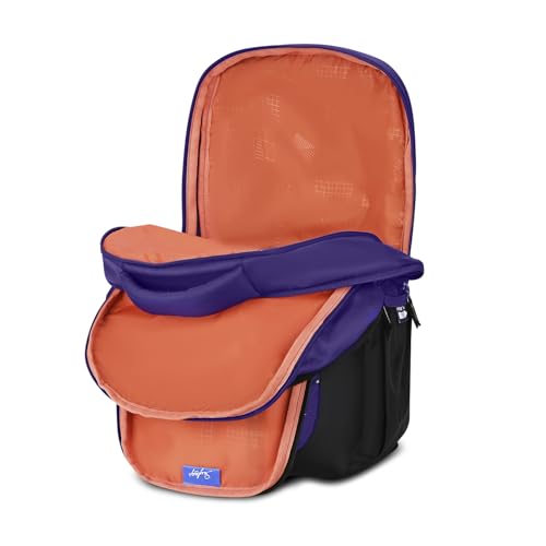 Skybags Manga 27L Anime Purple Casual Backpack for Boys & Girls with 3 Compartments & Adjustable Shoulder Strap | Quick Access Front Pocket | Air-Mesh Back Panel | Perfect for School & Travel - Unisex