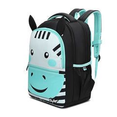 Skybags Buddy Plus 20L Zebra Black Casual Backpack for Boys & Girls with 3 Compartments & Adjustable Shoulder Strap | Quick Access Front Pocket | Air-Mesh Back Panel | Perfect for School & Travel