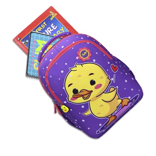 Skybags Buddy 17L Giraffe Green Casual Backpack for Boys & Girls with 3 Compartments & Adjustable Shoulder Strap | Air-Mesh Back Panel | Side Pockets | Perfect for School & Travel - Unisex