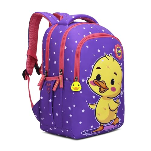Skybags Buddy 17L Bird Blue Casual Backpack for Boys & Girls with 3 Compartments & Adjustable Shoulder Strap | Air-Mesh Back Panel | Side Pockets | Perfect for School & Travel - Unisex