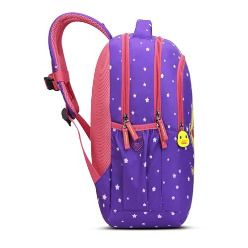 Skybags Buddy 17L Bird Blue Casual Backpack for Boys & Girls with 3 Compartments & Adjustable Shoulder Strap | Air-Mesh Back Panel | Side Pockets | Perfect for School & Travel - Unisex