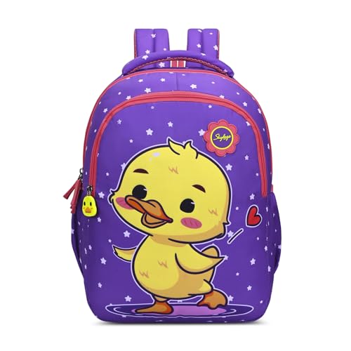 Skybags Buddy 17L Bird Blue Casual Backpack for Boys & Girls with 3 Compartments & Adjustable Shoulder Strap | Air-Mesh Back Panel | Side Pockets | Perfect for School & Travel - Unisex