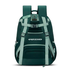 Skybags Sizzler Pro 39L Dark Green Casual Backpack for Boys & Girls with 3 Compartments & Adjustable Strap | Insulated Tiffin Pouch | Rain Cover | Aer-Zone Back Panel | Perfect for School & Travel