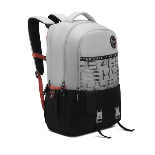 Skybags Aero Pro 38L Black Casual Backpack for Boys & Girls with 3 Compartments & Adjustable Strap | Insulated Tiffin Pouch | Rain Cover | Aer-Zone Back Panel | Perfect for School & Travel - Unisex