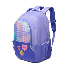 Skybags Glitter 37L Purple Casual Backpack for Girls with 3 Compartments & Adjustable Shoulder Strap | Quick Access Front Pocket | Side Pockets | Air Mesh Back Panel | Perfect for School & Travel