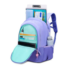 Skybags Glitter 37L Purple Casual Backpack for Girls with 3 Compartments & Adjustable Shoulder Strap | Quick Access Front Pocket | Side Pockets | Air Mesh Back Panel | Perfect for School & Travel