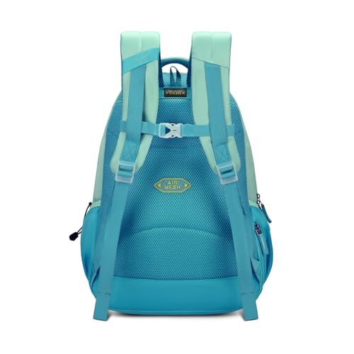 Skybags Glitter 37L Green Casual Backpack for Girls with 3 Compartments & Adjustable Shoulder Strap | Quick Access Front Pocket | Side Pockets | Air Mesh Back Panel | Perfect for School & Travel