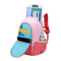 Skybags Glitter 37L Pink Casual Backpack for Girls with 3 Compartments & Adjustable Shoulder Strap | Quick Access Front Pocket | Side Pockets | Air Mesh Back Panel | Perfect for School & Travel