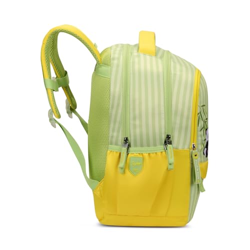 Skybags Mimi Panda 20L Yellow Casual Backpack for Girls with 3 Compartments & Adjustable Shoulder Strap | Quick Access Front Pocket | Side Pockets | Air Mesh Back Panel | Perfect for School & Travel