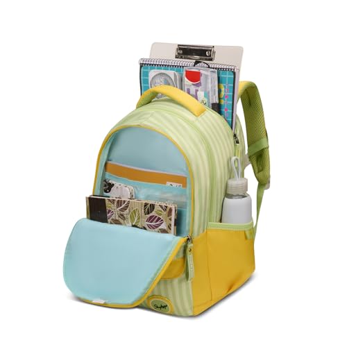 Skybags Mimi Panda 20L Yellow Casual Backpack for Girls with 3 Compartments & Adjustable Shoulder Strap | Quick Access Front Pocket | Side Pockets | Air Mesh Back Panel | Perfect for School & Travel