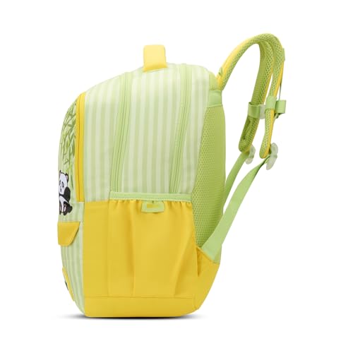Skybags Mimi Panda 20L Yellow Casual Backpack for Girls with 3 Compartments & Adjustable Shoulder Strap | Quick Access Front Pocket | Side Pockets | Air Mesh Back Panel | Perfect for School & Travel