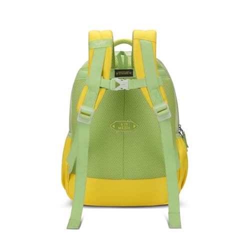 Skybags Mimi Panda 20L Yellow Casual Backpack for Girls with 3 Compartments & Adjustable Shoulder Strap | Quick Access Front Pocket | Side Pockets | Air Mesh Back Panel | Perfect for School & Travel