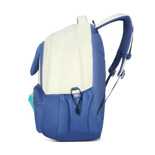 Skybags Celeste 37L Blue Casual Backpack for Girls with 3 Compartments & Adjustable Shoulder Strap | 16 Inch Padded Laptop Sleeve | Quick Access Front Pocket & Rain Cover | Perfect for School & Travel