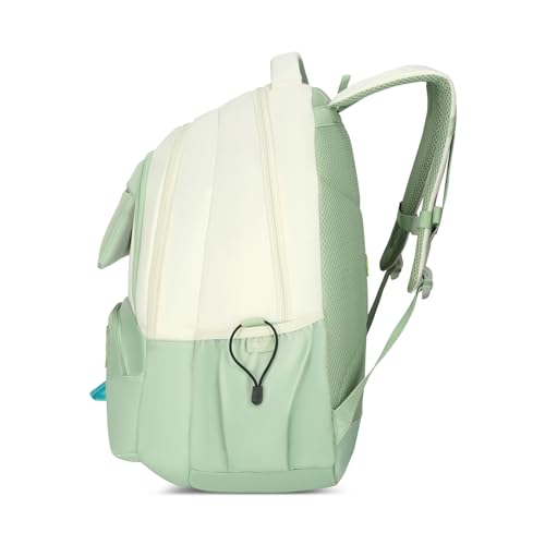 Skybags Celeste 37L Green Casual Backpack for Girls with 3 Compartment & Adjustable Shoulder Strap | 16 Inch Padded Laptop Sleeve | Quick Access Front Pocket & Rain Cover | Perfect for School & Travel