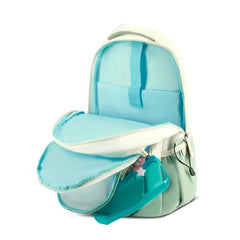 Skybags Celeste 37L Green Casual Backpack for Girls with 3 Compartment & Adjustable Shoulder Strap | 16 Inch Padded Laptop Sleeve | Quick Access Front Pocket & Rain Cover | Perfect for School & Travel