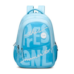 Skybags Glow 37L Blue Casual Backpack for Girls with 3 Compartments & Adjustable Shoulder Strap | Quick Access Front Pocket | Side Pockets | Air Mesh Back Panel | Perfect for School & Travel