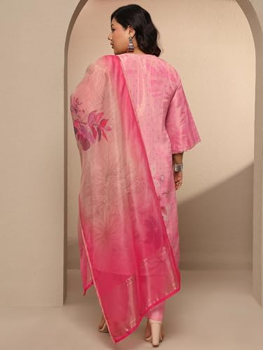Extra Love By Libas Printed Silk Blend Straight Kurta Set For Women (500493-3Xl)