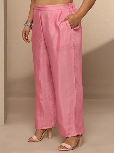 Extra Love By Libas Printed Silk Blend Straight Kurta Set For Women (500493-3Xl)