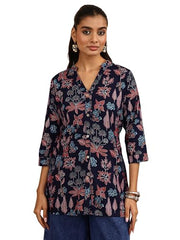 Libas Printed Silk Blend Straight Kurti for Women (29953M)