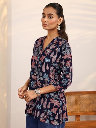 Libas Printed Silk Blend Straight Kurti for Women (29953M)