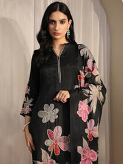 Libas Printed Silk blend Straight Kurta With Trousers With Dupatta (401176XXL)