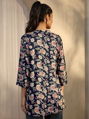 Libas Printed Silk Blend Straight Kurtis (43022S)