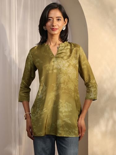 Libas Printed Silk Blend Straight Kurtis (98286S)