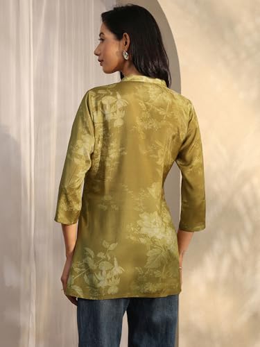 Libas Printed Silk Blend Straight Kurtis (98286S)