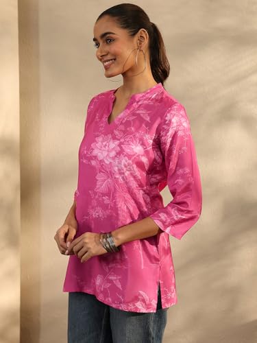 Libas printed muslin straight kurti for ladies, showcasing a stylish design with vibrant prints and comfortable fit.