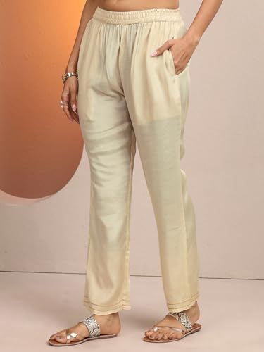 Libas Printed Silk Blend Straight Kurta Set for Women (99839M)