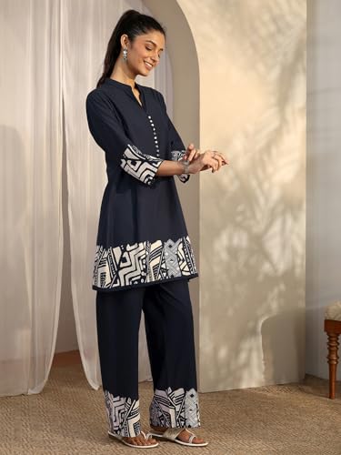 Libas Printed Straight Co-Ord Set For Women (401236XXL)